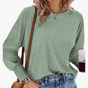 Small green long sleeve shirt